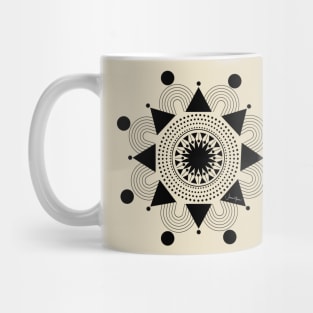 Zen Mandala (Black) Mug